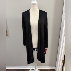 NWT Sunny Leigh Black Women's Open Cardigan Long Sleeve Sweater. Size M